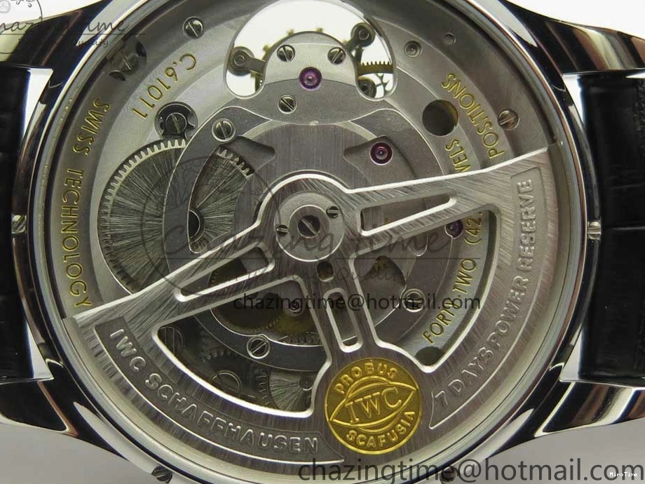 MIROTIME 0426 Upgraded Portuguese Flying Tourbillon SS White Dial 2 Sub Dials on Black Leather Strap 7161